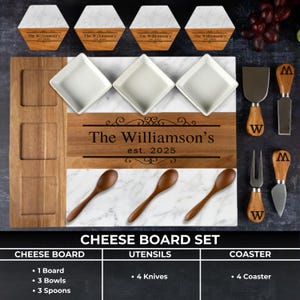 Personalized marble cheese board, cutting board Bridal Shower Gift