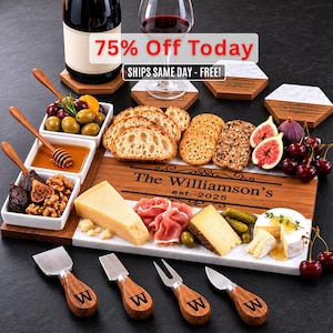 Personalized Cheese Board Wedding Gift, Custom Charcuterie Board Housewarming Gift, Unique Hostess New Home Couple Gift, Bridal Shower Gift
