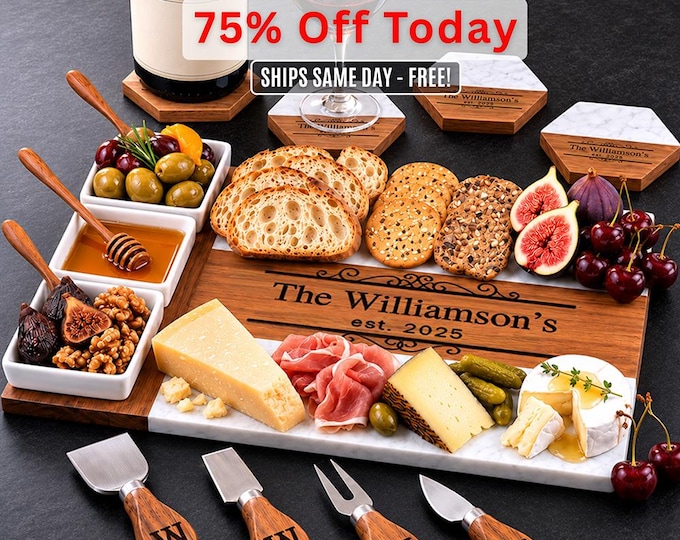 Personalized Cheese Board Wedding Gift, Custom Charcuterie Board Housewarming Gift, Unique Hostess New Home Couple Gift, Bridal Shower Gift