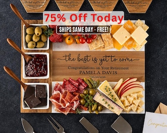 Retirement Gift, Personalized Charcuterie Board, Corporate Appreciation Custom Cutting Board, Coworker Farewell Party, Boss Thank You Gift