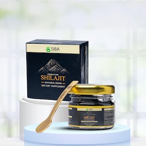 Siba Pure Himalayan Shilajit Resin 250 mg – Triple Purified | 85+ Trace Minerals  Fulvic Acid | Natural Energy, Stamina & Vitality Support