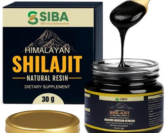 Pure Himalayan Shilajit Resin – 85+ Trace Minerals, Fulvic Acid