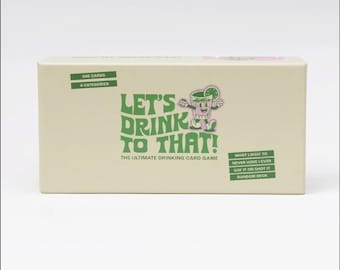 Let's Drink To That | 500 Cards, 4 Games in One! Drinking Party Game for Adults | Ultimate Party Card Games for Pre-Drinks & House Parties