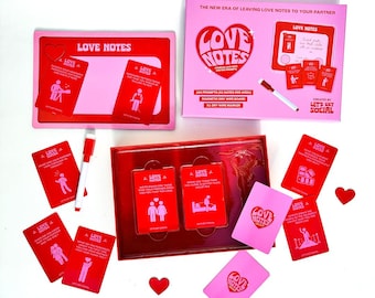 Leave Love Notes for your partner all year | Romantic Prompts, Valentine's Day and Anniversary Gift | Date Night Activity game for couples