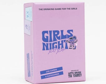 Girls Night Drinking Card Game | 100 Cards, 4 Games in one | Party game for Galentines, Hen Dos and Bachelorettes | BFFs, Adults and Women