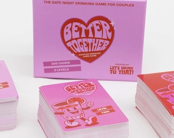 Better Together - Valentine's Day Couples Date Night Card Game | 300 Fun Cards in 3 Intimacy Levels for Relationship Bonding