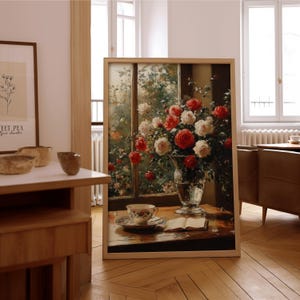 Arte murale floreale impressionista – Stampa di pittura a olio vintage – Poster con o senza cornice – Arredamento senza tempo per la casa e l'ufficio
