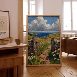Arte murale impressionista con cancello di campagna – Stampa di pittura a olio vintage – Poster con o senza cornice – Arredamento senza tempo per la casa e l'ufficio
