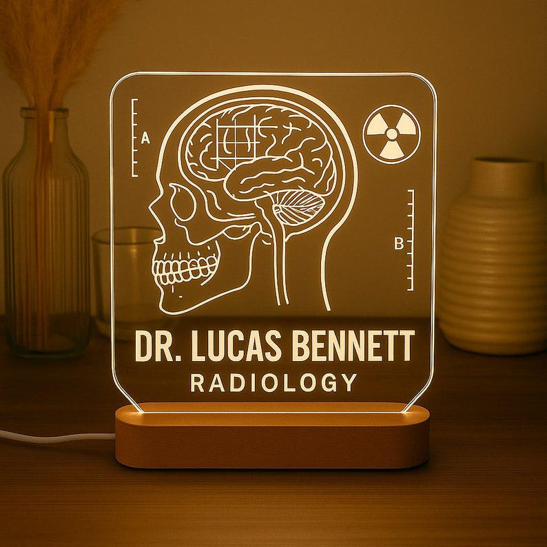 Radiologist Custom Night Light Personalized Gift LED Lamp With Laser ...