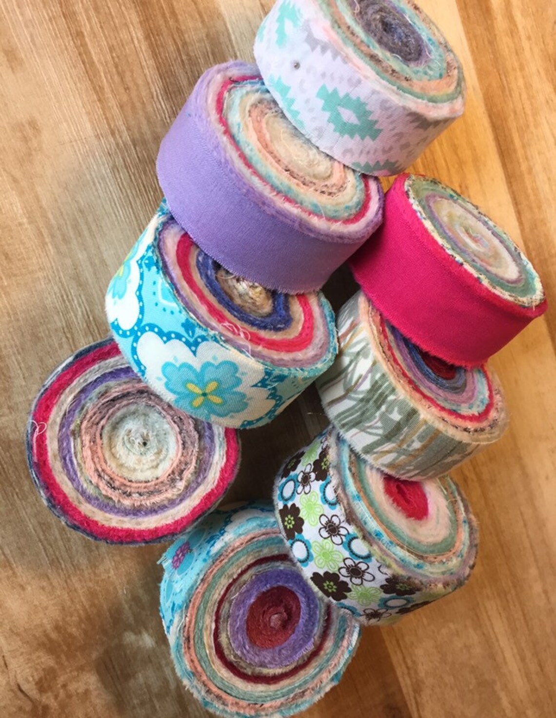 Rag Rug Fabric Strips 60 Yds Locker Hooking Toothbrush Rug Yarn Amish