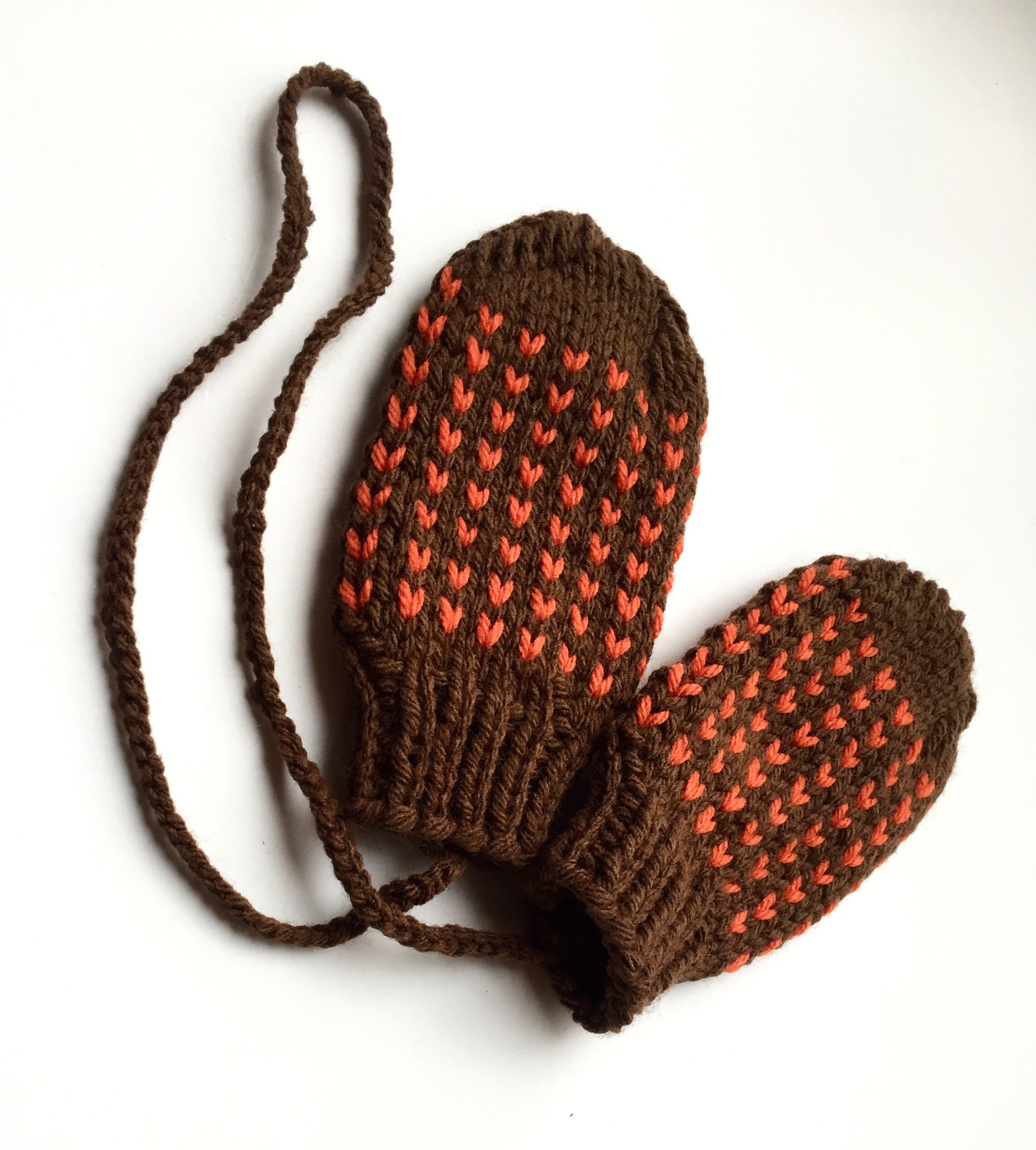Baby Toddler Mittens on a String Thumbless Extra Warm Etsy 日本