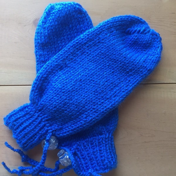 Adaptive Mittens for Special Needs, Disabled Adult or Elderly Adult, Royal Blue, Adaptive Clothing