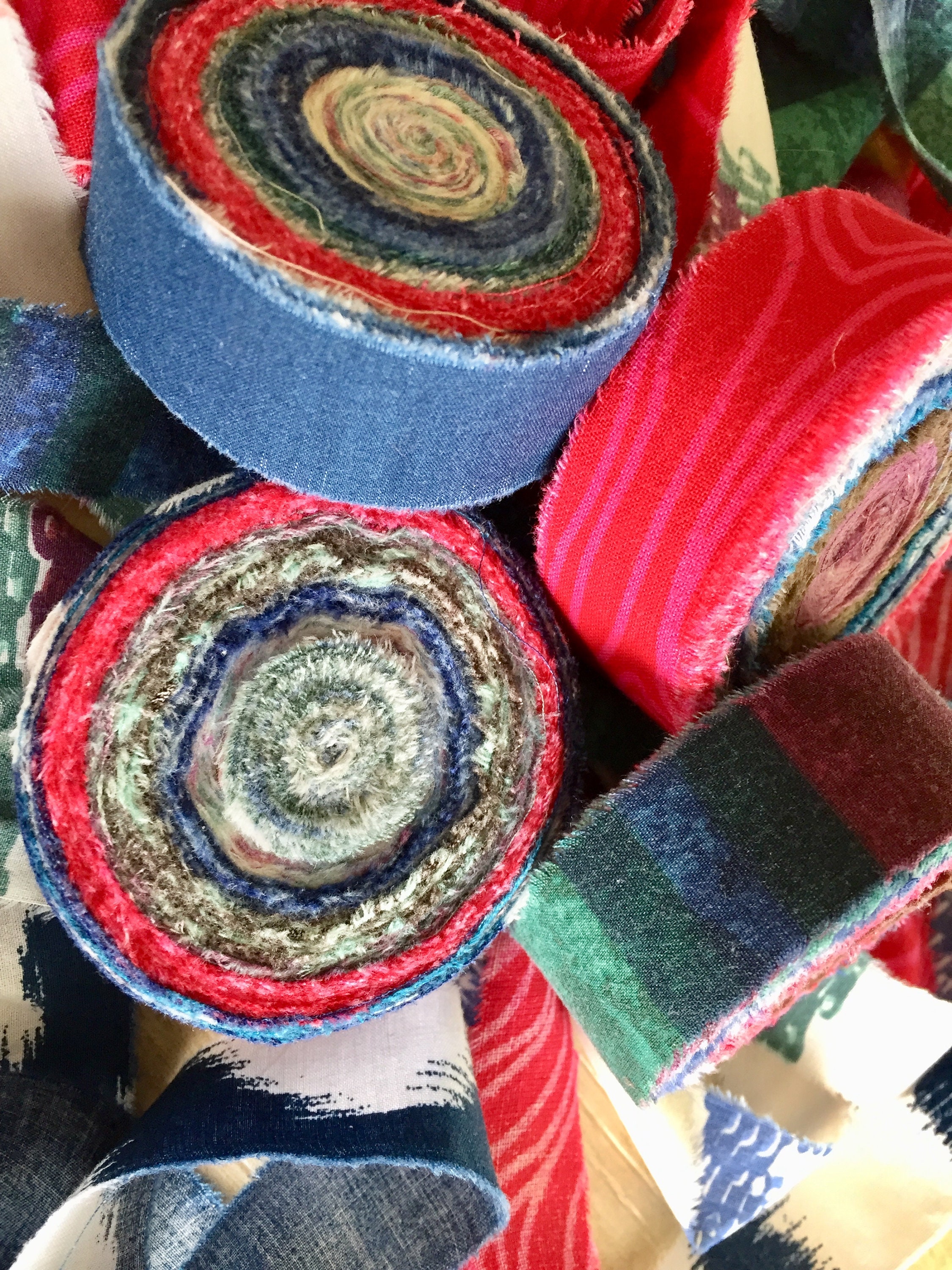 Rag Rug Fabric Strips Toothbrush Rug Yarn Banner Strips Amish Knot