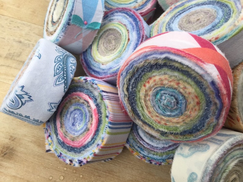 Rag Rug Fabric Strips 60 Yd Toothbrush Rug Yarn Banner Etsy