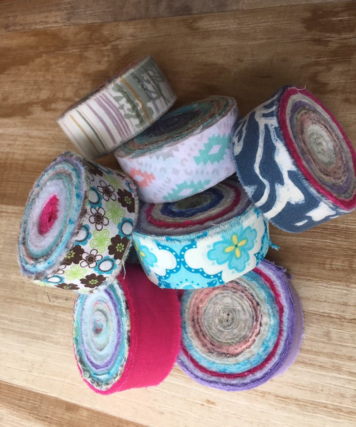 Rag Rug Fabric Strips 60 Yds Locker Hooking Toothbrush Rug Yarn Amish