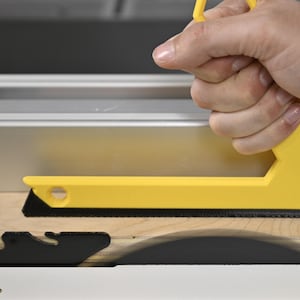 L-Shaped Table Saw Push Stick with Rubber Grip – PETG Woodworking Safety Tool