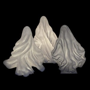 Haunted Ghost Lamps - 3D Printed Ghost Lamp - Spooky Tea Light Decor