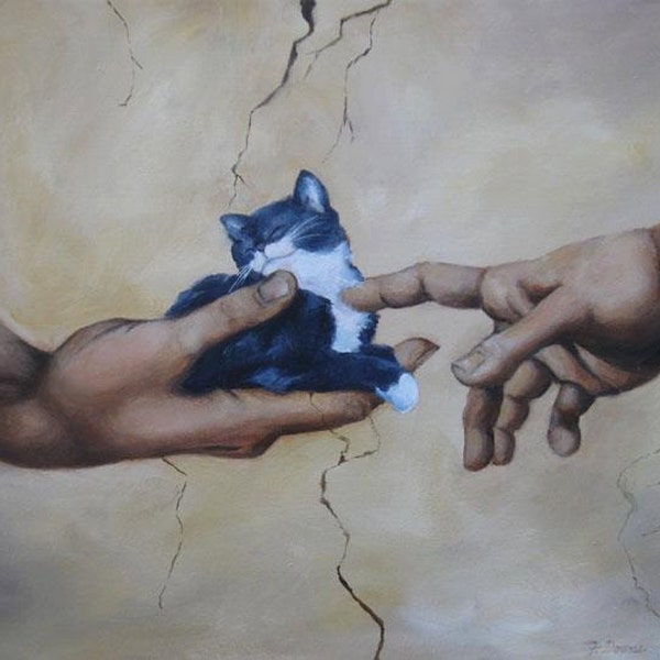 Cat Art - Great and Small -  Limited Edition