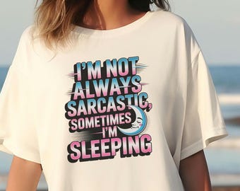 Camiseta Sarcastic Glitch: Camiseta gráfica neón divertida