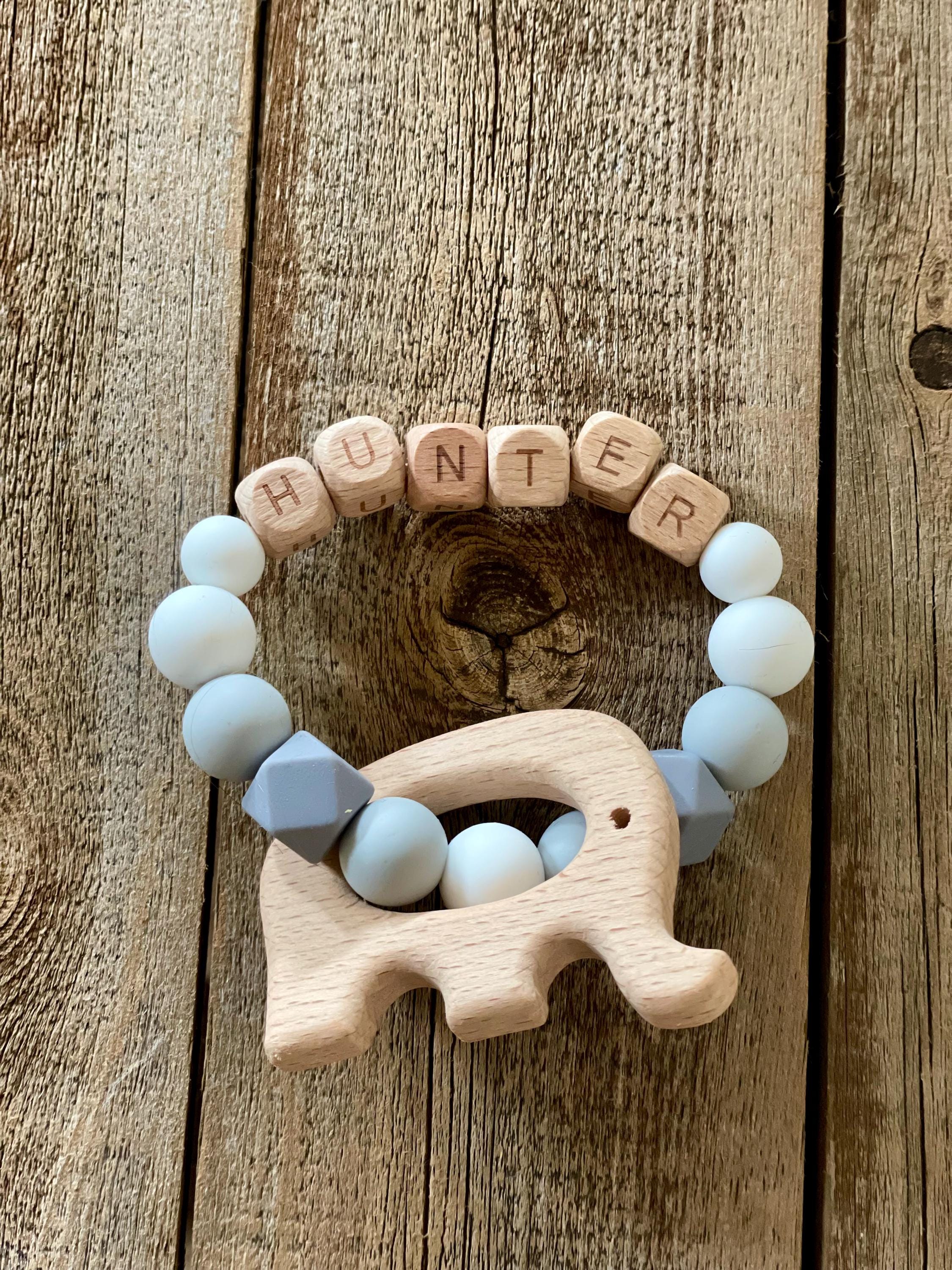 Face Bead Rattle Personalized Silicone Bead Baby Rattle - Etsy
