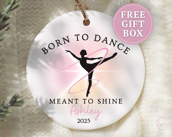 Custom Dance Ornament, Personalized Dance Christmas Ornament for Dance Team Christmas Ornament for Dancer Ornament Ballet Christmas Ornament