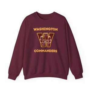 Washington Commanders Crewneck Sweatshirt – NFL Game Day Apparel (50/50 Cotton Blend)