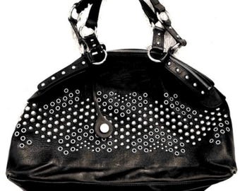バッグ COACH Studded Signature Shoulder Bag COACH Black Signature Studded Shoulder Tote Bag G0867-F12853 - Etsy
