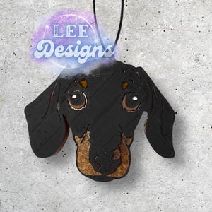 Dachshund dog Freshie car air freshener | air freshener | weiner wiener dog | doxie weenie dog