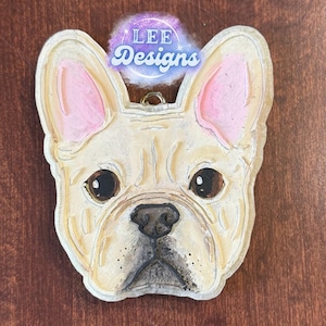 French bulldog Frenchie dog custom Freshie car air freshener | room air freshener Customize bull dog