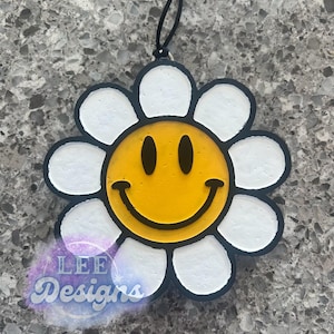 Smiley flower Freshie car air freshener | air freshener