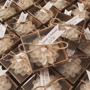 Bomboniere rustiche con candele per matrimonio, bomboniere rustiche con candele per ospite, bomboniere rustiche personalizzate con candele per matrimonio, bomboniere rustiche per addio al nubilato