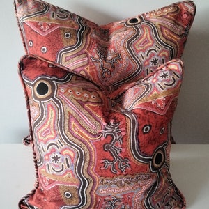 Aboriginal art cushion cover,Warlu cushion cover, Australiana cushion cover