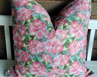 Hydrangea cushion cover, Floral cushion cover, Made in Australia cushion cover,Made in Melbourne cushion cover,