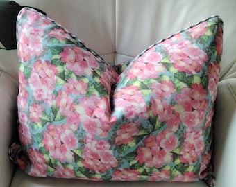 Hydrangea cushion cover,Floral cushion cover country cushion cover Farmhouse style cushion cover