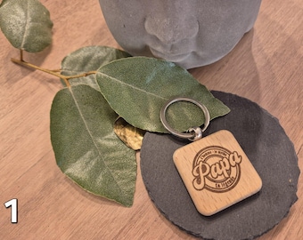 Customizable Father's Day keychain