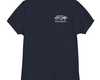 Maglietta personalizzata per bambini con 4 icone del parco / Collezione esclusiva