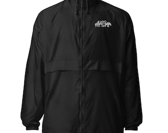 Giacca a vento firmata Park Icons / Giacca antipioggia ricamata / Strato minimal della collezione Park