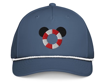Lifesaver Icon Rope Hat – Nautical Snapback Cap