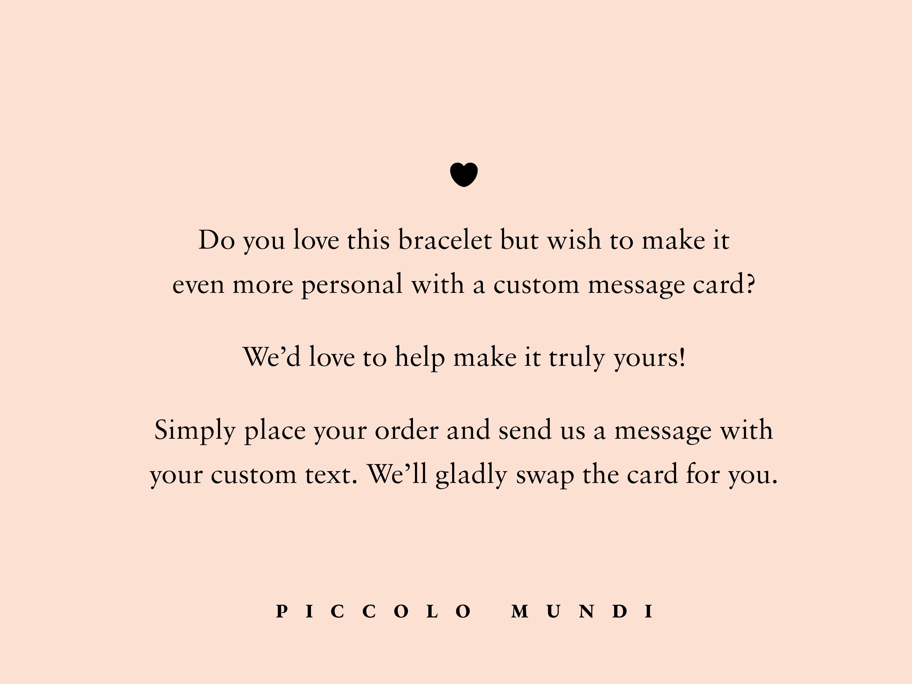 Bracciale Personalizzato Con Biglietto Tenero Per Figlia - Regalo Emozionante Da Mamma O Papà
