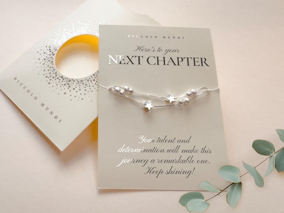 Next Chapter Bracelet, Leaving gifts for women, Here's to your next chapter, New job present