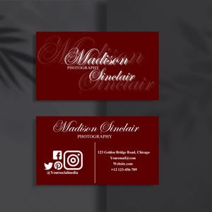 Cartão de Visita Digital Minimalista – Template Personalizável, Design Moderno, Download Instantâneo, Editável no Canva