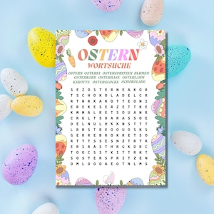 Gioco di Parole Nascoste di Pasqua – Attività Educativa e Divertente per Bambini e Famiglie | PDF Stampabile per Download Istantaneo
