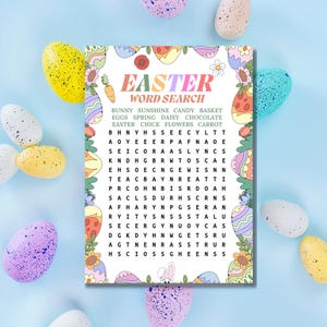 Gioco di Parole Nascoste di Pasqua – Attività Educativa e Divertente per Bambini e Famiglie | PDF Stampabile per Download Istantaneo