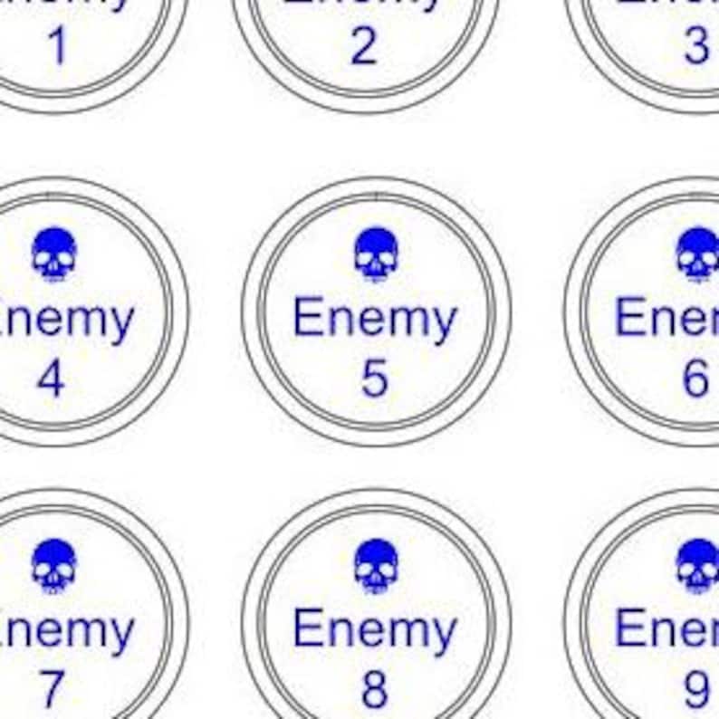 D&D Condition Rings and Enemy Tokens – Digital Laser Engraving Files ...