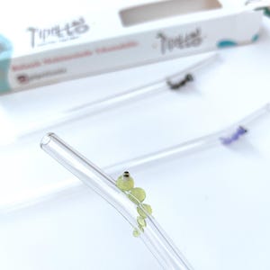 Pajita, Pajita de vidrio Caterpillar, Pajitas de vidrio para batidos con Caterpillar, Pajita para copa de vino hecha a mano, Pajita de vidrio ondulada, Pajitas de vidrio dobladas,