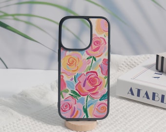 Rose iPhone 16 Case, iPhone 16 15 14 13 12 11 Pro Max Soft Case, iPhone16 15 14 13 12 11 X, iPhone 16 15 14 Plus Case,Cover Gift