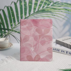 Pink Flowers iPad Case with Pencile Holder For iPad Air 5/6/7 11&#39;&#39; 13&#39;&#39;,Custom iPad Mini Gift,iPad Pro 2022/2023/2024 Case,New iPad Case