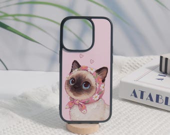 Cute Cat iPhone 16 Case, iPhone 16 15 14 13 12 11 Pro Max Soft Case, iPhone16 15 14 13 12 11 X XR, iPhone 16 15 14 Plus Case,Cover Gift
