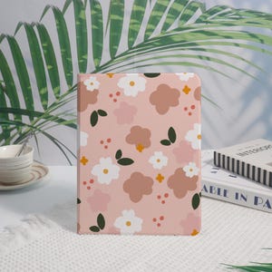 Cute Flowers iPad Case with Pencile Holder For iPad Air 5/6/7 11&#39;&#39; 13&#39;&#39;,Custom iPad Mini Gift,iPad Pro 2022/2023/2024 Case,New iPad Case