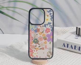 Blooming Flowers iPhone 16 Case, iPhone 16 15 14 13 12 11 Pro Max Soft Case, iPhone16 15 14 13 12 11 X, iPhone 16 15 14 Plus Case,Cover Gift